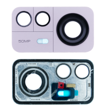 Скло камери Xiaomi 12 Pro з рамкою purple (Original) PLS-00-00111107