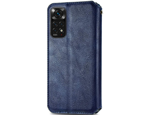 Чохол-книжка Leather Cubic Xiaomi Redmi Note 11 Pro blue PLS-00-00163080