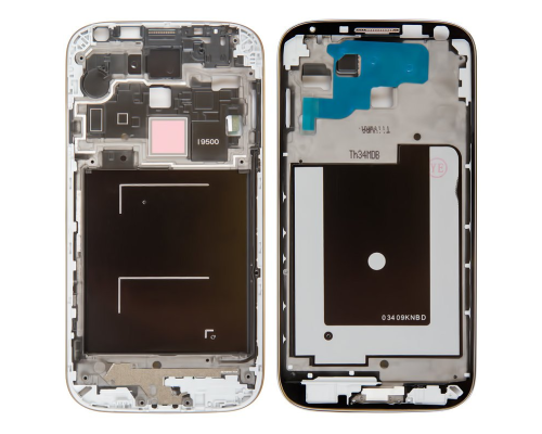 Рамка дисплея Samsung I9500 Galaxy S4 silver PLS-00-00041239