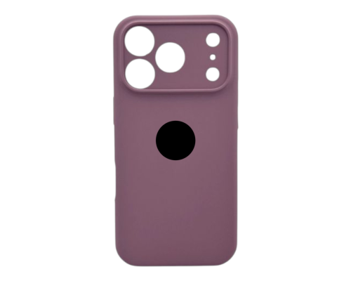 Чохол Silicone Case Full Camera Protective для iPhone 17 Pro black currant PLS-00-00155262