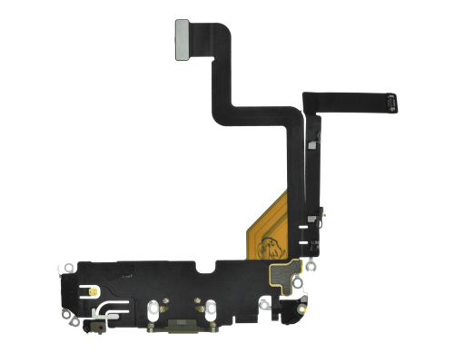 Шлейф iPhone 14 Pro з роз'ємом зарядки gold (Original Used) PLS-00-00127214