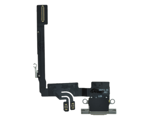 Шлейф iPhone 16 Pro з роз'ємом зарядки natural titanium (Original Used) PLS-00-00133971