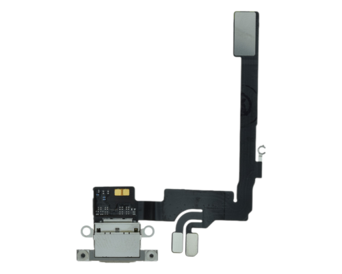 Шлейф iPhone 16 Pro з роз'ємом зарядки natural titanium (Original Used) PLS-00-00133971