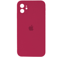 Чохол Silicone Case Full Camera Protective iPhone 12 maroon PLS-00-00116653