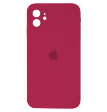 Чохол Silicone Case Full Camera Protective iPhone 12 maroon PLS-00-00116653