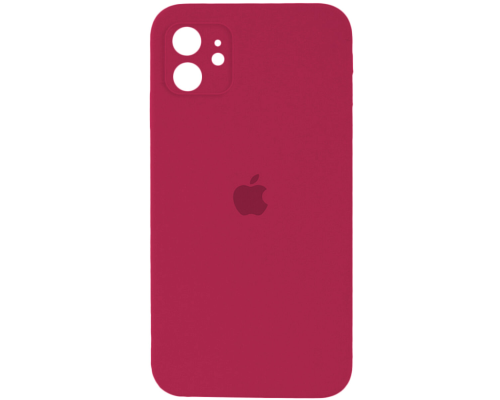 Чохол Silicone Case Full Camera Protective iPhone 12 maroon PLS-00-00116653