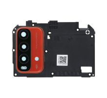 Скло камери Xiaomi Redmi 9T з рамкою orange (Service) PLS-00-00095030