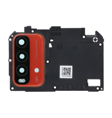 Скло камери Xiaomi Redmi 9T з рамкою orange (Service) PLS-00-00095030