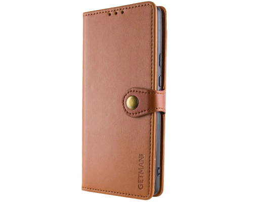Чохол-книжка Leather GETMAN with card holder Samsung A175 Galaxy A17 brown PLS-00-00148246