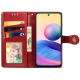Чохол-книжка Leather GETMAN with card holder Xiaomi Redmi Note 14 Pro 5G red PLS-00-00148420