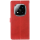Чохол-книжка Leather GETMAN with card holder Xiaomi Redmi Note 14 Pro 5G red PLS-00-00148420
