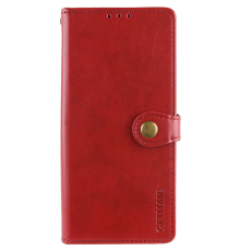 Чохол-книжка Leather GETMAN with card holder Xiaomi Redmi Note 13 5G red PLS-00-00148401