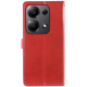 Чохол-книжка Leather GETMAN with card holder Xiaomi Redmi Note 13 5G red PLS-00-00148401