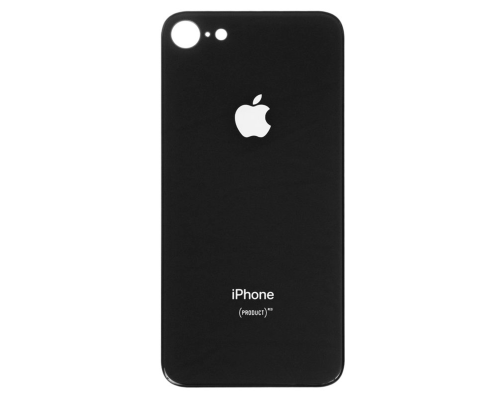 Задня кришка iPhone 8 black (Більший отвір) PLS-00-00079259