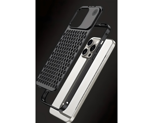 Чохол Aluminium Case iPhone 15 black PLS-00-00120997
