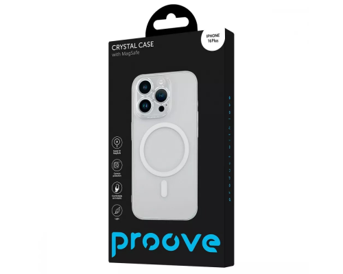 Чохол Proove Crystal Case with MagSafe Ring iPhone 16 Plus transparent PLS-00-00135299