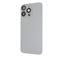 Задня кришка iPhone 15 Pro Max зі склом камери white (Original) PLS-00-00133648