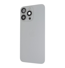 Задня кришка iPhone 15 Pro Max зі склом камери white (Original) PLS-00-00133648