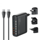 Зарядний пристрій LDNIO A6140C 140W 5A 3USB-A+3USB-C black PLS-00-00114247