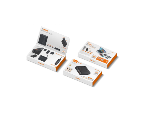 Зарядний пристрій LDNIO A6140C 140W 5A 3USB-A+3USB-C black PLS-00-00114247