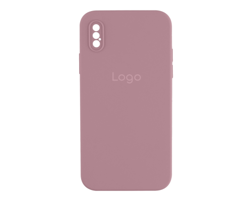 Чохол Silicone Case Квадратні Борти Full Camera для iPhone XS Max black currant PLS-00-00113422