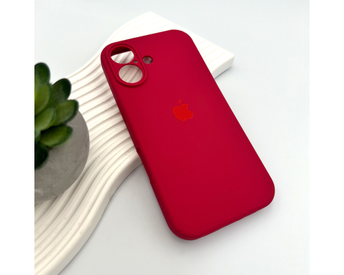 Чохол Silicone Case Full Camera Protective для iPhone 17 rose red PLS-00-00150702