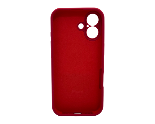 Чохол Silicone Case Full Camera Protective для iPhone 17 rose red PLS-00-00150702