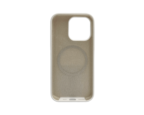 Чохол Silicone case Beats with Magnetic для iPhone 13 Pro white PLS-00-00155602