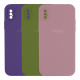 Чохол Silicone Case Квадратні Борти Full Camera для iPhone XS Max black currant PLS-00-00113422