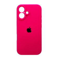Чохол Silicone Case Full Camera Protective для iPhone 16 barbie pink PLS-00-00130758
