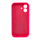 Чохол Silicone Case Full Camera Protective для iPhone 16 barbie pink PLS-00-00130758