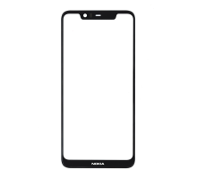 Скло дисплея Nokia 5.1 Plus Dual Sim (TA-1109) з OCA плівкою black PLS-00-00060904