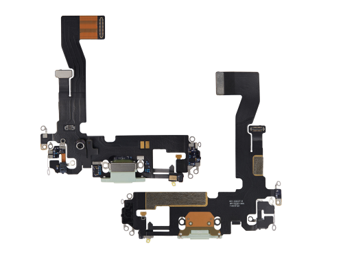 Шлейф iPhone 12 з роз'ємом зарядки green (Original Used) PLS-00-00093428