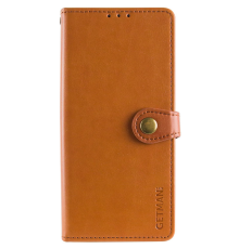 Чохол-книжка Leather GETMAN with card holder Google Pixel 6 brown PLS-00-00128746