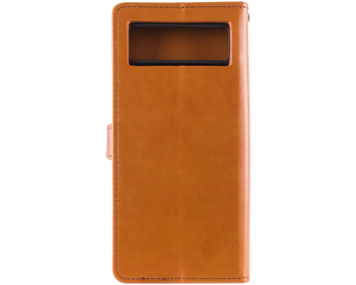 Чохол-книжка Leather GETMAN with card holder Google Pixel 6 brown PLS-00-00128746
