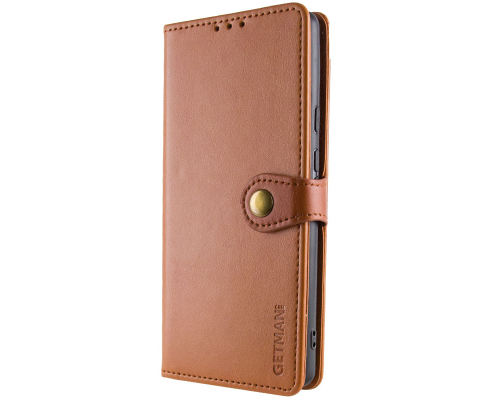 Чохол-книжка Leather GETMAN with card holder Google Pixel 6 brown PLS-00-00128746