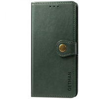 Чохол-книжка Leather GETMAN with card holder Samsung S928 Galaxy S24 Ultra green PLS-00-00128915