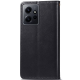 Чохол-книжка Leather GETMAN with card holder Xiaomi Redmi Note 12 4G black PLS-00-00129041