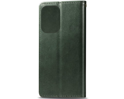 Чохол-книжка Leather GETMAN with card holder Samsung S928 Galaxy S24 Ultra green PLS-00-00128915