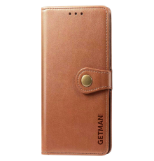 Чохол-книжка Leather GETMAN with card holder Umidigi A7s brown PLS-00-00128957