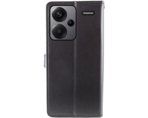 Чохол-книжка Leather GETMAN with card holder Xiaomi Redmi Note 13 Pro Plus black PLS-00-00129074