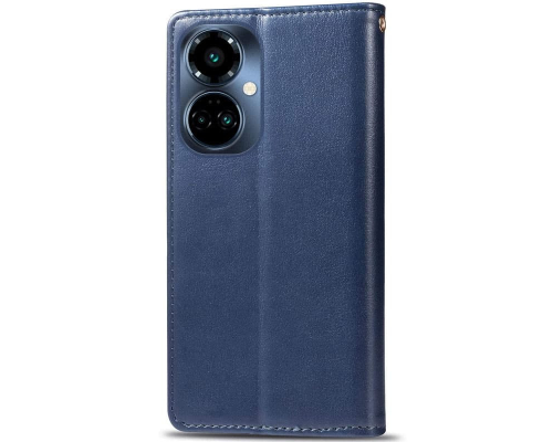 Чохол-книжка Leather GETMAN with card holder TECNO Camon 19 Pro blue PLS-00-00128926