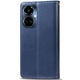 Чохол-книжка Leather GETMAN with card holder TECNO Camon 19 Pro blue PLS-00-00128926