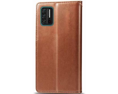 Чохол-книжка Leather GETMAN with card holder Umidigi A7s brown PLS-00-00128957