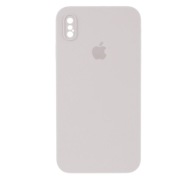 Чохол Silicone Case Квадратні Борти Full Camera iPhone XS Max lavender PLS-00-00107581