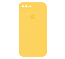 Чохол Silicone Case Квадратні Борти Full Camera iPhone 7 Plus yellow PLS-00-00107560