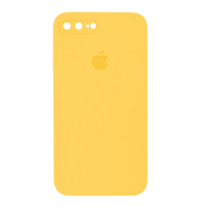 Чохол Silicone Case Квадратні Борти Full Camera iPhone 7 Plus yellow PLS-00-00107560