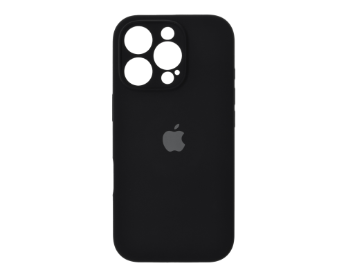 Чохол Silicone Case Full Camera Protective iPhone 16 Pro Max black PLS-00-00130597