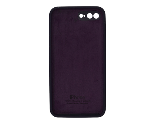 Чохол Silicone Case Квадратні Борти Full Camera iPhone 7 Plus berry purple PLS-00-00123130