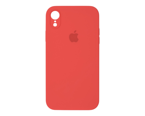 Чохол Silicone Case Квадратні Борти Full Camera iPhone XR peach PLS-00-00123140